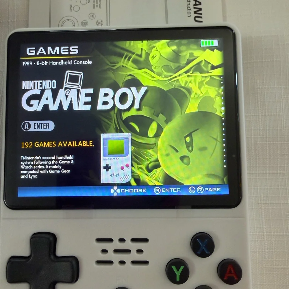 WHITE Handheld Game Console with 22,856 Games